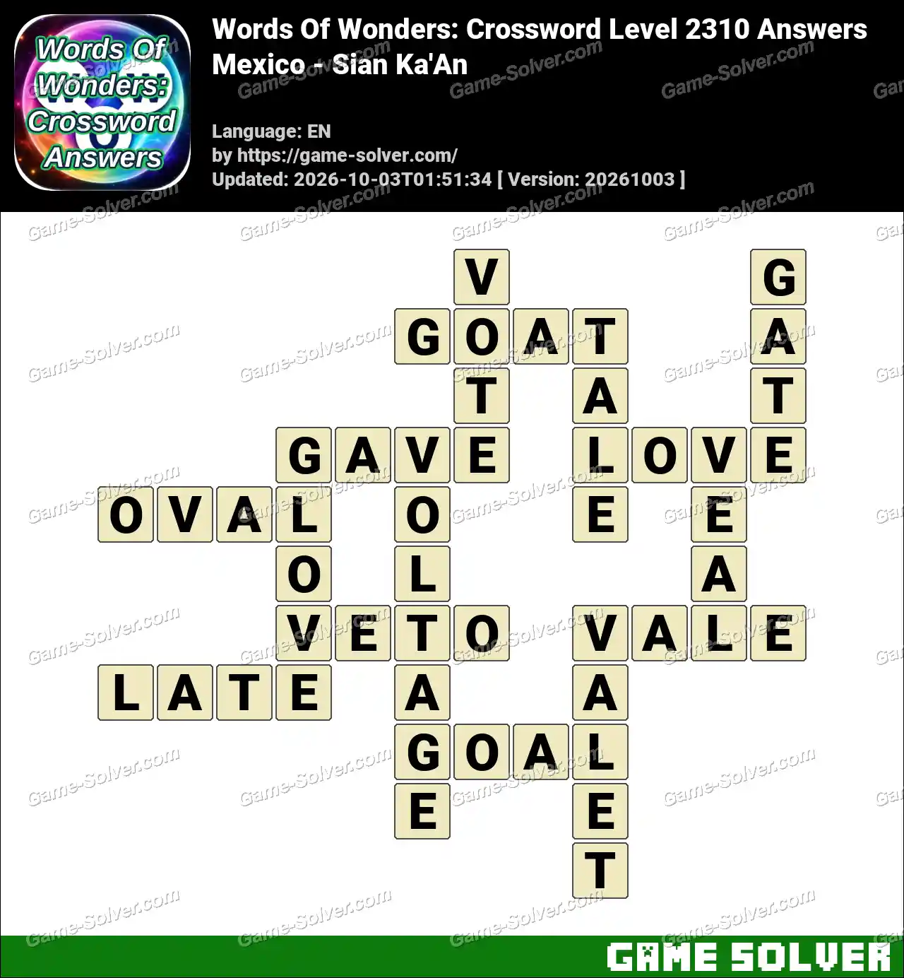 Words Of Wonders: Crossword Level 2310 Answers – Mexico – Sian Ka’An